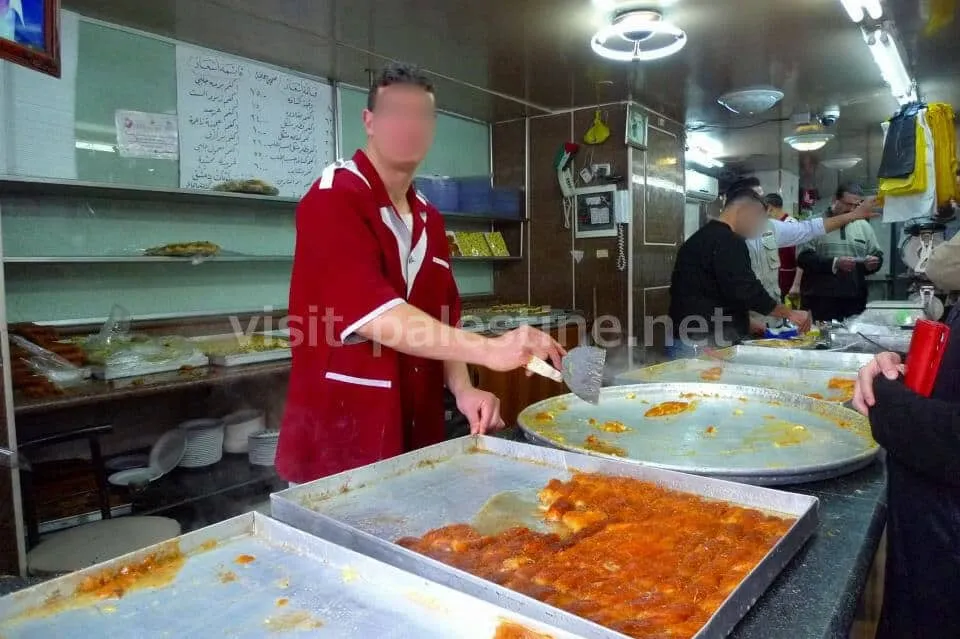 ナブルスのクナーファショップ