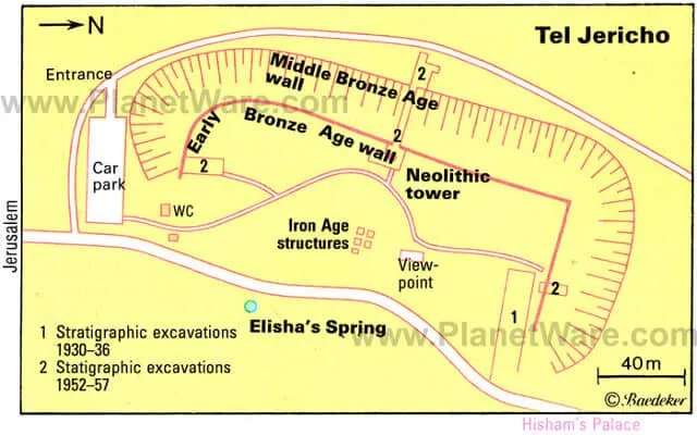ジェリコ テル・アッスルターンの地図